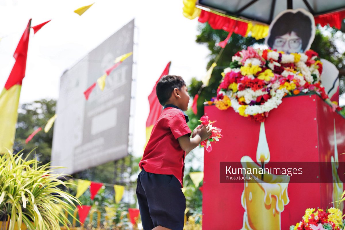 A commemoration event honoring Thiyagi Thileepan was held today at his memorial in Nallur, Jaffna. 38 years ago, Thileepan began a hunger strike, sacrificing his life for the liberation of Tamils.

#Thiyagithileepan