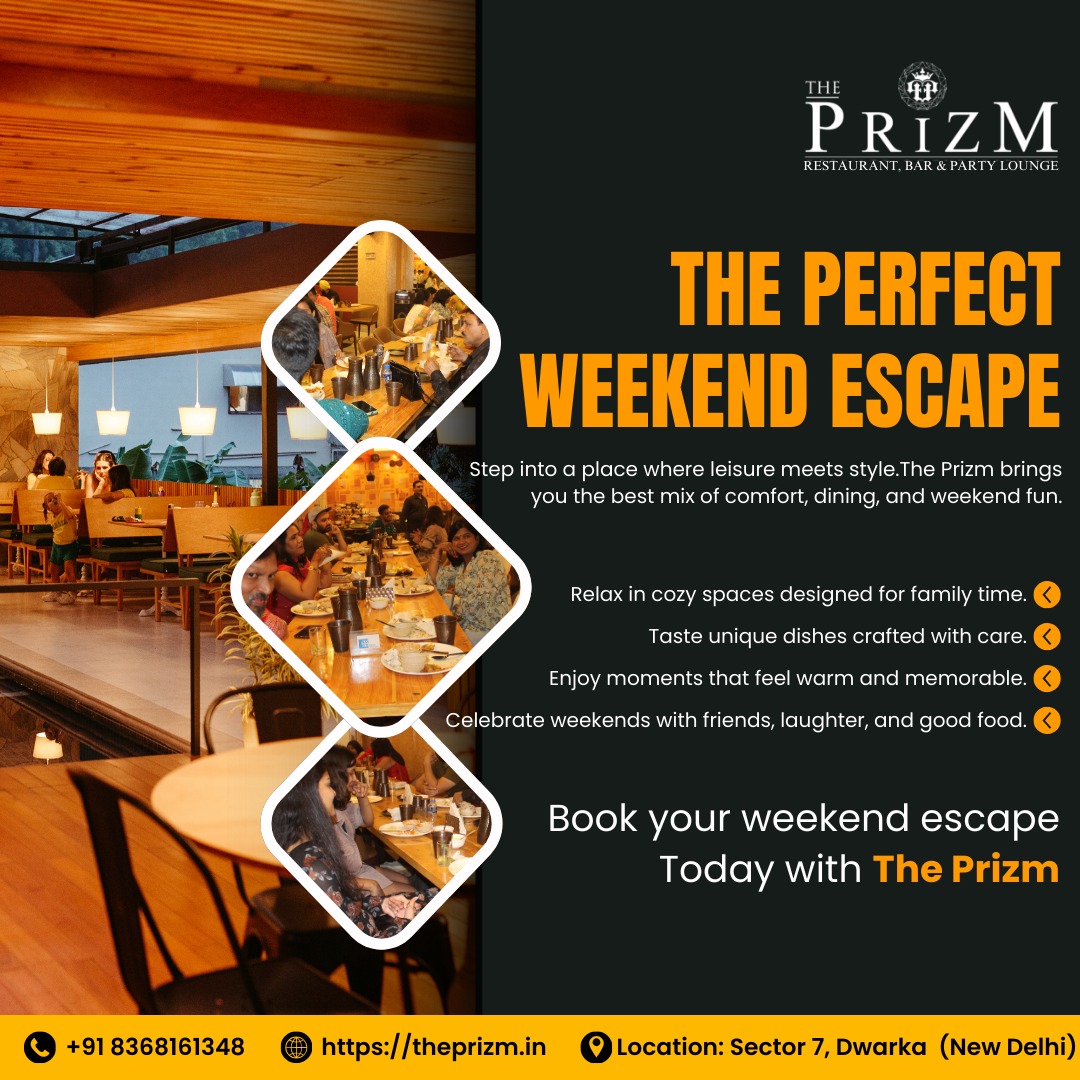 theprizmdwarka's tweet photo. Step into The Prizm and experience the perfect blend of relaxation, dining, and weekend fun! Whether you're unwinding in cozy corners or celebrating with friends, we've got the perfect vibe for you.
#WeekendVibes #ThePrizmExperience #DiningWithFriends #GoodFoodGoodTimes https://t.co/cFCSYZD5Px