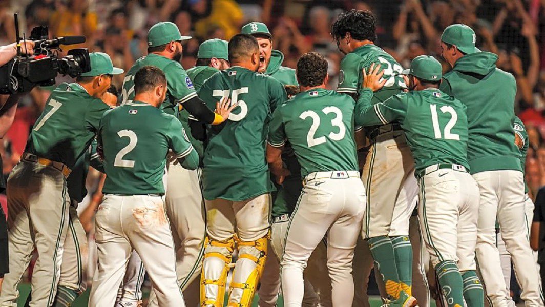 Friday Night Fenway. The City Connect Green jerseys. Do I smell a walk-off to put the Red Sox into October?
