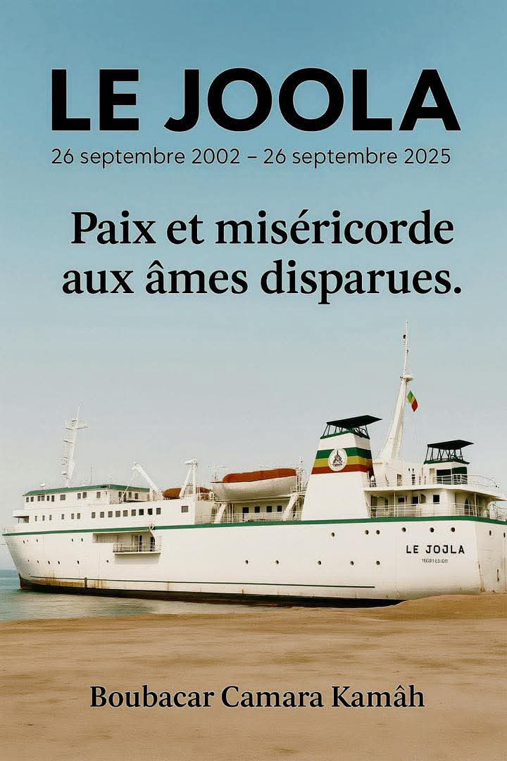 Que le souvenir reste vivant et que plus jamais une telle épreuve ne frappe notre Nation.
Paix et miséricorde aux âmes disparues.
#Joola #Souvenir #MémoireNationale
