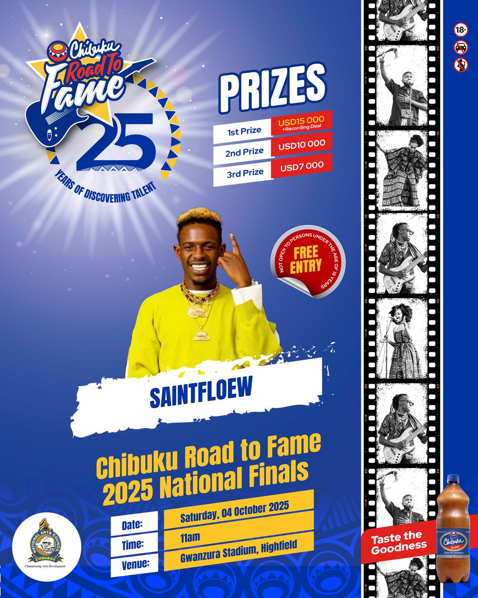 Hanzi #FillUpGwanzuraNeChibuku

Va Winky D
Killer T
Feli Nandi
Saintfloew

Will be performing at Gwanzura stadium on Saturday, 4 October 2025 &amp; entrance fee is #Free courtesy of Delta Beverages

In Mutare they filled up the Showground with Jah Prayzah, Alick Macheso &amp; Enzo Ishall