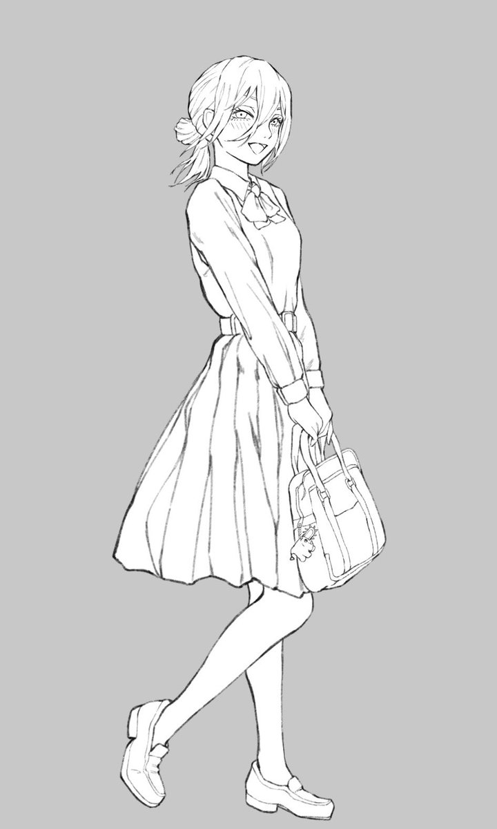 色んなレゼ描いてみたPart7 「制服レゼ」 #チェンソーマン #chainsawman