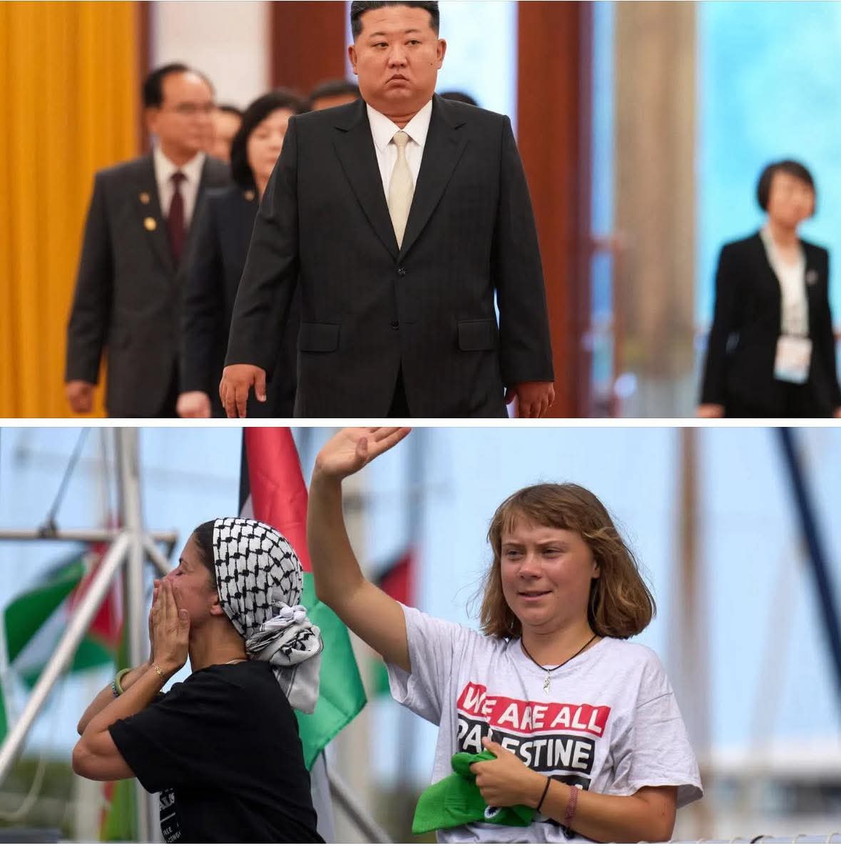 🚨🚨#SONDAKİKA 

Kuzey Kore, Itrail‘in Greta Thurnberg'i öldürmesi halinde Tel Aviv'i nükleer bomba atmakla tehdit etti.

-Kore Medyasi

Dünyanin yapamadigini bu adam yapacak galiba