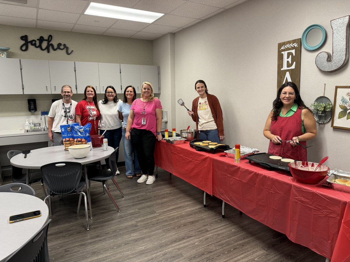 Thank you to our leadership team for treating our staff to a yummy breakfast on pancake day! #exleytweets
