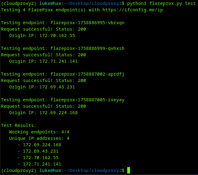TurvSec's tweet image. I just released Flareprox 🔥
A Cloudflare based Fireprox alternative that allows you to route HTTP traffic through Cloudflare, to gain mostly unique IP Addresses, to avoid detection and blocks.