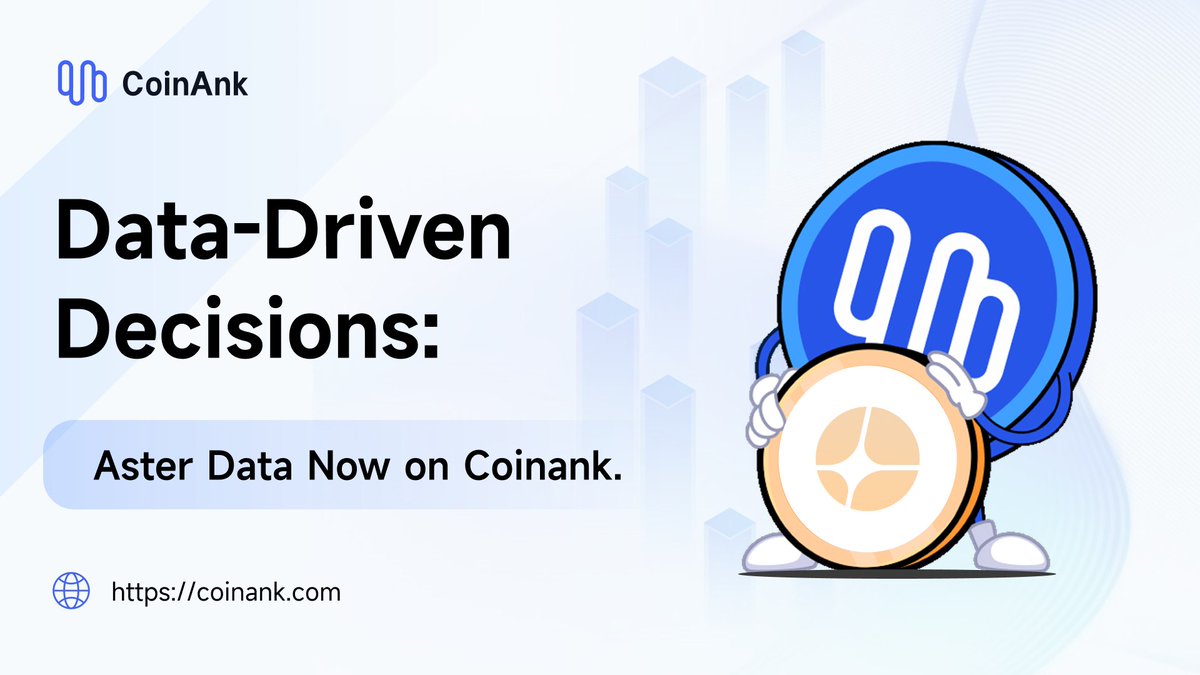CoinAnk has now integrated Aster <a href="/Aster_DEX/">Aster</a> data! 

CoinAnk delivers comprehensive real-time derivatives data to empower users with better trading decisions. More innovative surprises are coming soon—explore now.
🔗: coinank.com

Like, share, and comment on this post