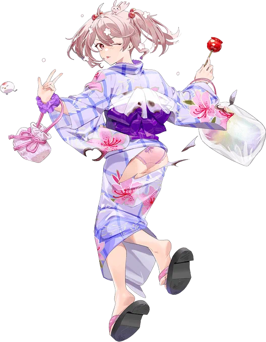 漣改 浴衣モード 中破 お…お尻だあああああああ! #艦これ #FleetHalloween