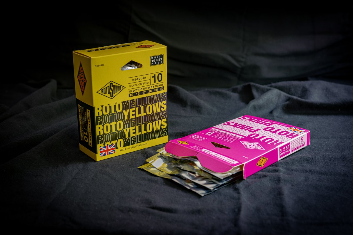 We always strive to make top-quality music strings available to everyone. This rings true with these new boxes, combining convenience with superb savings.

Check out our new Rotos multipacks—our bestselling electric guitar strings are now available in triple and ten-set packs 🚀