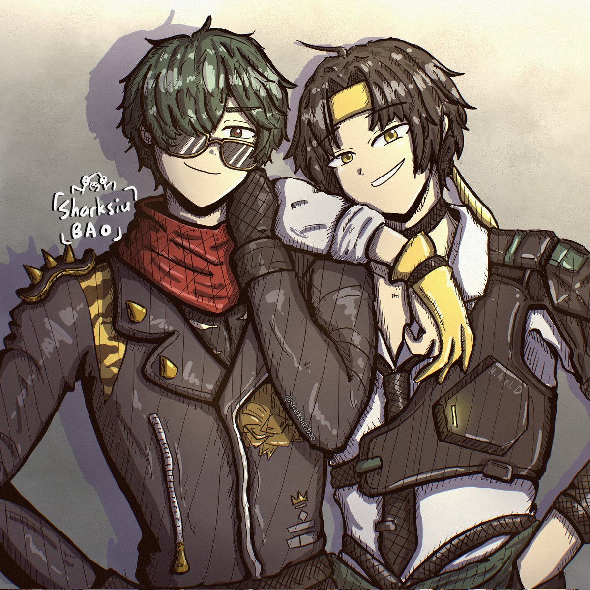 🔥 Lighter &amp; Harumasa! ⚡️
Haven’t drawn male characters in a while so… why not these two? 😁

[ #ZenlessZoneZero #ZZZfanart #lighterzzz #harumasa ]