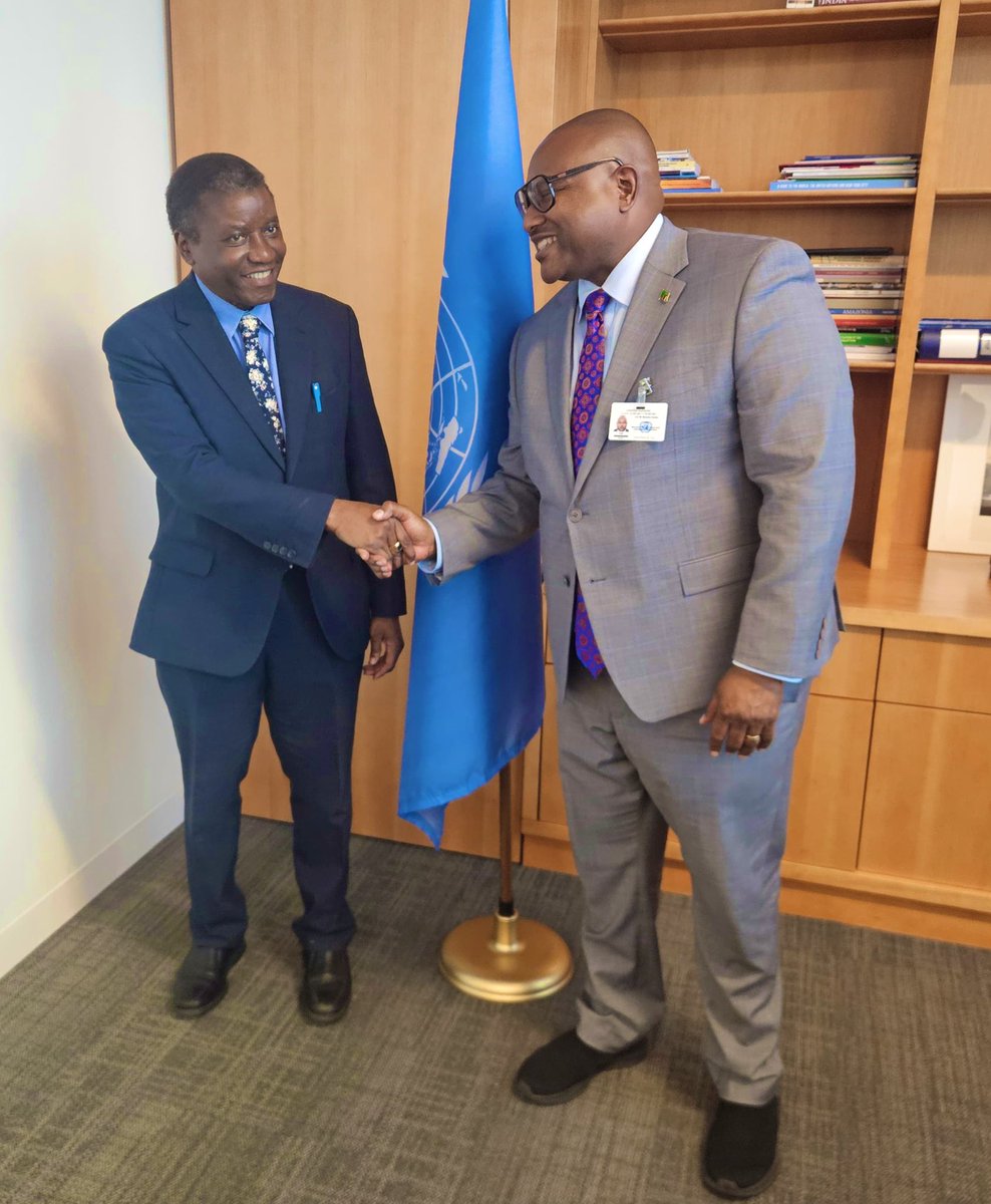 UNOSAPG's tweet image. Special Adviser on the Prevention of Genocide met with H.E.Mulambo Hamakuni Haimbe, Minister of @ZambiaMFAIC 🇿🇲.
They discussed Zambia’s progressive efforts after acceding to the Genocide Convention in 2022 &amp;amp; opportunities for further cooperation on prevention of atrocity crimes.