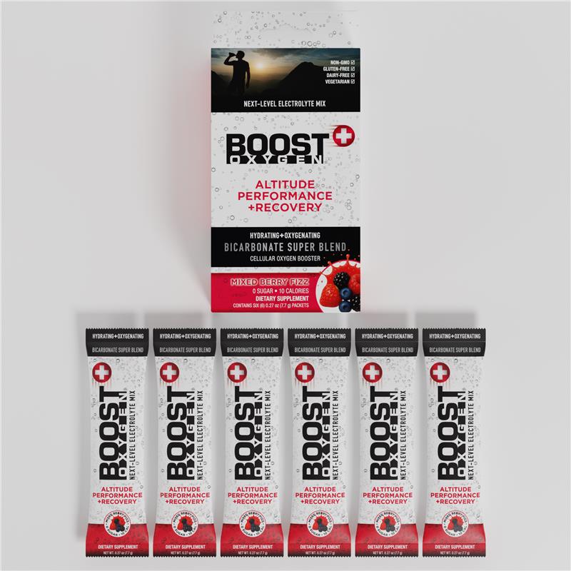 Our new Boost Oxygen Hydration + Oxygenation Drink Mix is about to debut at retailers nationwide in the coming weeks! In many retailers, the new Drink Mix boxes will be featured alongside our pure oxygen canisters in our existing product floorstands. Each floorstand will hold 12