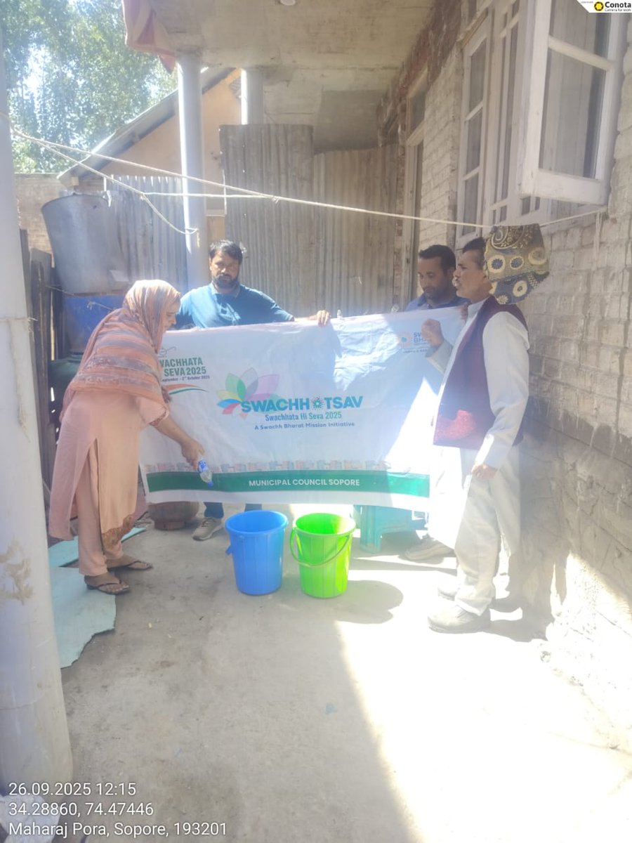 PLASTIC  BIKSHA Campaign in different wards of MC Sopore held on 26-09-2024 under SEWA PARV-SWACHHATHA HINSEWA