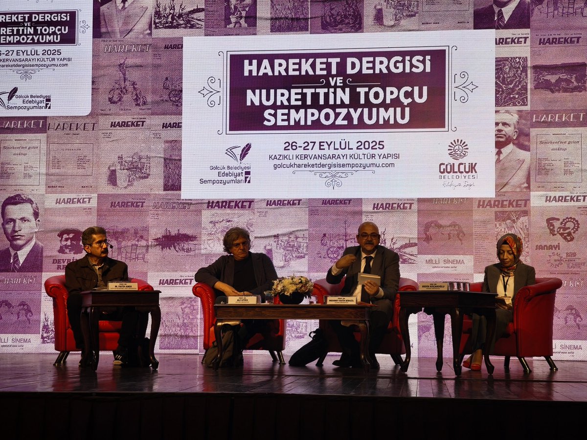 Hareket Dergisi ve Nurettin Topçu Sempozyumu devam ediyor. Kıymetli değerlendirmeler fikir dünyamızı zenginleştiriyor. Bu ve önceki sempozyumları destekleyen, ev sahipliği yapan  <a href="/golcukbld/">Gölcük Belediyesi</a> Belediye başkanı sayın <a href="/AvYildirimSEZER/">Ali Yıldırım SEZER 🇹🇷</a> 'e ve Prof. Dr.  Ali Kurt'a teşekkür ediyoruz.