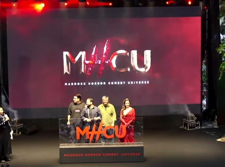 Shivam__tanishq's tweet image. OFFICIAL LOGO OF MADDOCK HORROR COMEDY UNIVERSE ( MHCU ) !!

#ThammaTrailer
