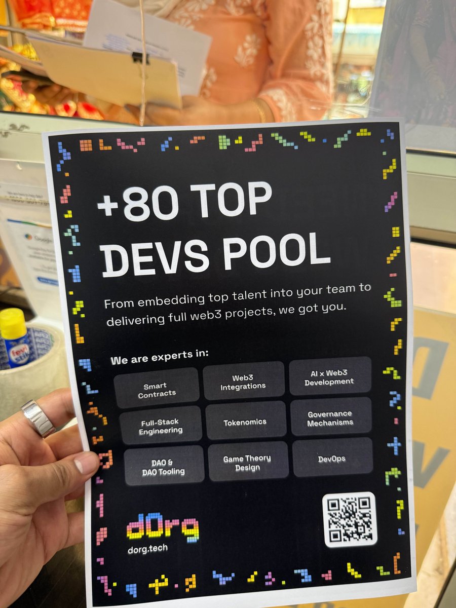 dOrg (@dorg_tech) on Twitter photo Scenes from #ETHGlobalDelhi 📸✨
<a href="/0xKNiraj/">Rustacean</a> repping <a href="/dOrg_tech/">dOrg</a> at the Flow Builder Meetup! Scenes from #ETHGlobalDelhi 📸✨
<a href="/0xKNiraj/">Rustacean</a> repping <a href="/dOrg_tech/">dOrg</a> at the Flow Builder Meetup!