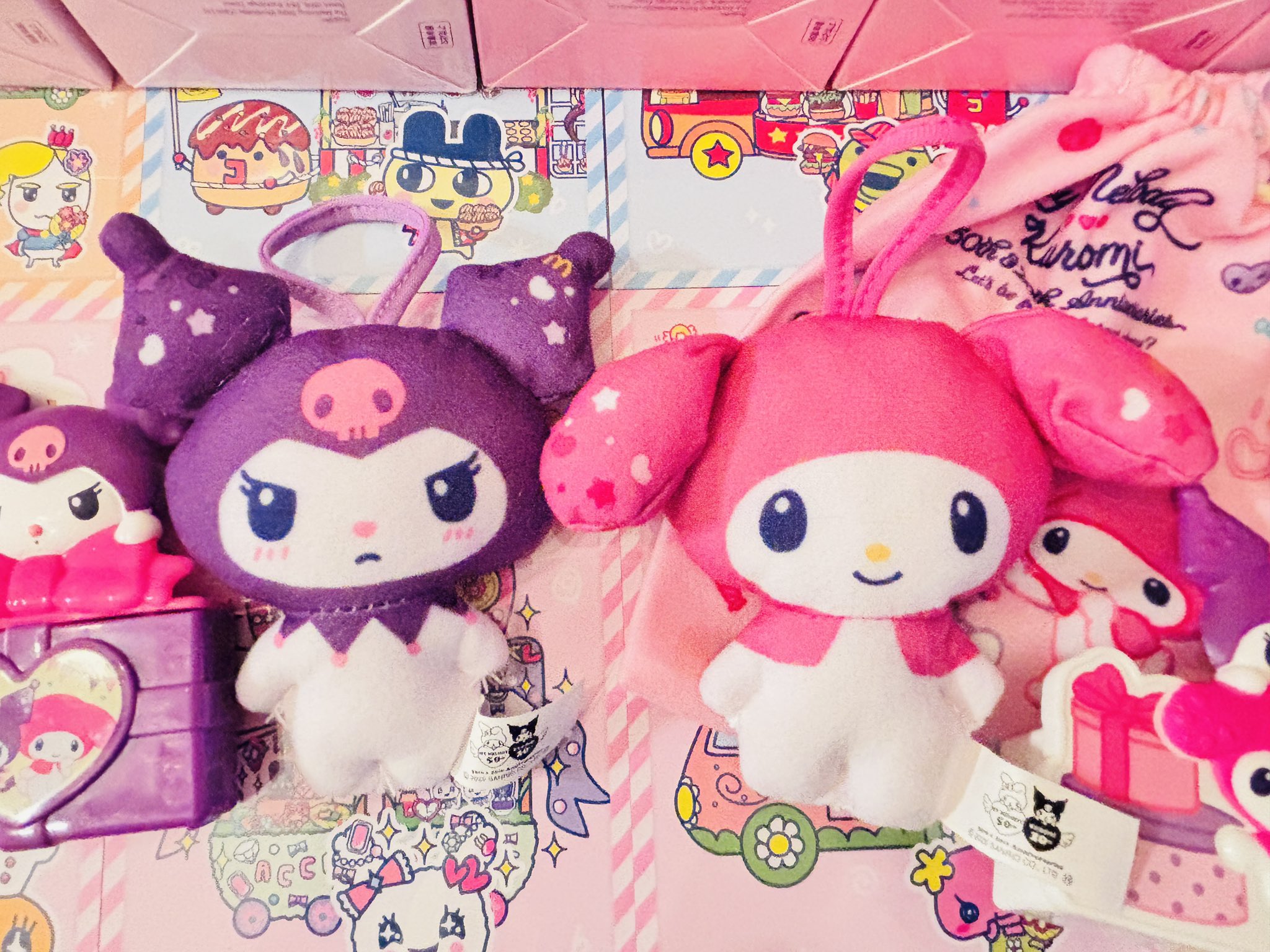 希少レア年代物♡マイメロ特大ダイカットダストボックス☆ハッピーくじセット♡ 希少レア年代物♡マイメロ特大ダイカットダストボックス