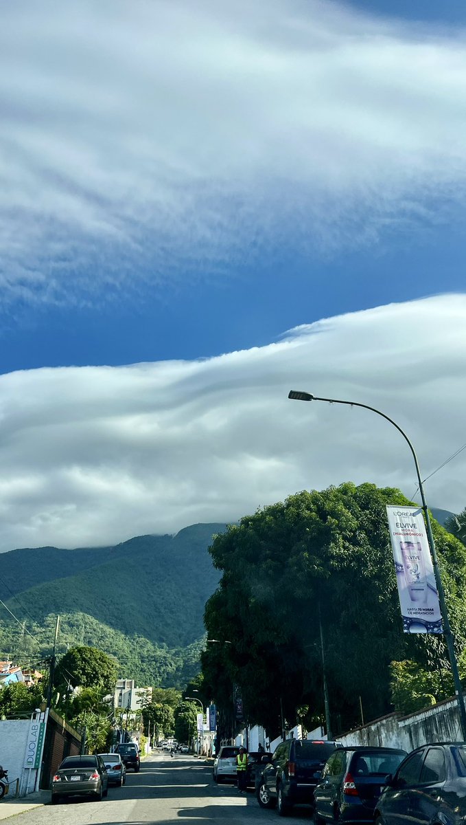 Los Palos Grandes con un cielo de crema batida.  🌳 🌲