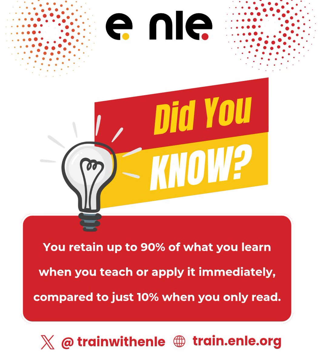 The best way to grow isn’t just by consuming knowledge, but by doing, practicing, and sharing.

What’s ONE thing you learned this week that you actually applied? 
Drop it below, let’s celebrate progress together! 

#FridayLearning #TrainWithEnle #LearnPlayGrow