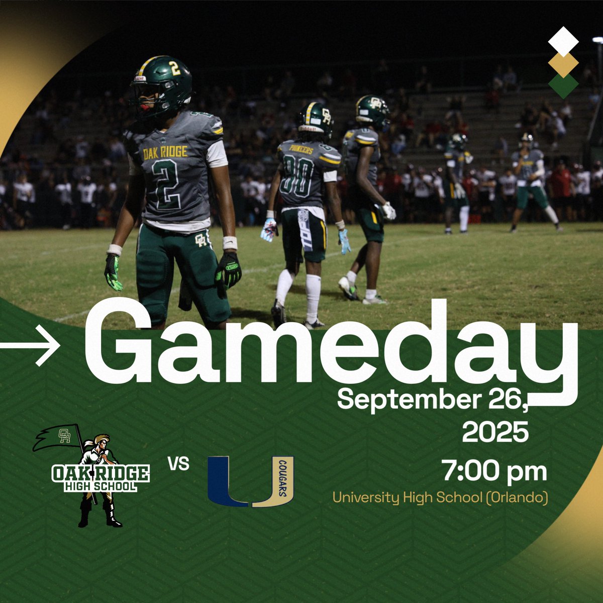 It's that time again. show up and show out for for Oak Ridge Pioneers.