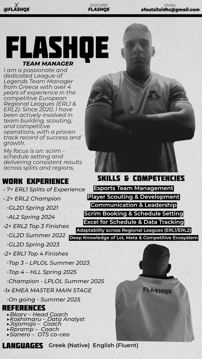 While still in talks with OTS for next split and still have the EMEA masters on going, I want to search my options and see what the future can bring!

 Mainly looking for Minor ERL1 or Major 1/2!

Paid offers will be prioritised but open to every offer!