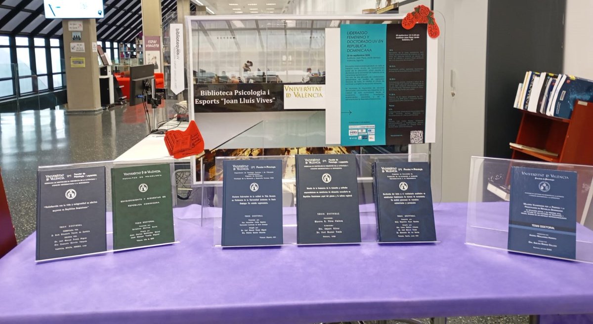 📚 La Biblioteca de Psicologia i Esport ha rebut la visita d'una representació de doctores 👩‍🎓UV de la República Dominicana 🇩🇴.
🤝 Una trobada per reconèixer la trajectòria de doctores destacades en l'educació 🎓, la investigació 🔬 i la societat 

#bibliotequesuv #bibliopsicouv