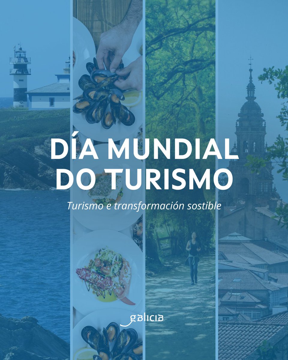 Turgalicia's tweet photo. 🌍✨ Hoxe celebramos o Día Mundial do Turismo 2025! Xuntos por un turismo que coide o planeta e nos leve cara un futuro sostible.

🌍✨ ¡Hoy celebramos el Día Mundial del Turismo 2025! Juntos por un turismo que cuide el planeta y nos lleve hacia un futuro sostenible.

🌍✨ Today we celebrate World Tourism Day 2025! Together for tourism that cares for the planet and leads us toward a sustainable future.

#Galicia #PídecheGalicia #DiaMundialDelTurismo #DiaMundialDoTurismo #WorldTourismDay