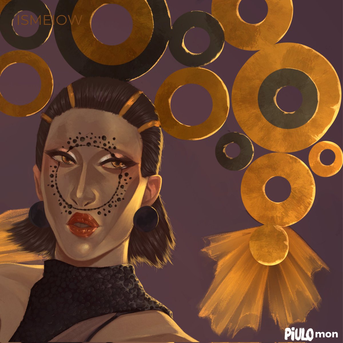 Piulomon's tweet image. Assim ficou a arte da Ismãe

#drag #digitalart #fanart