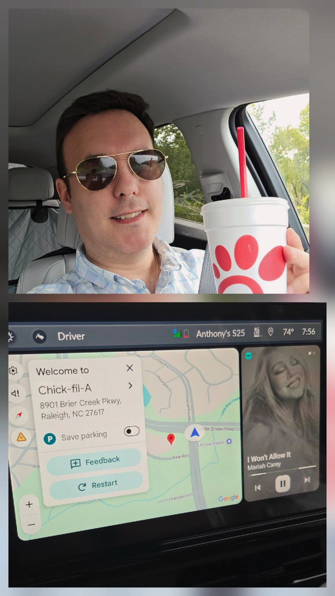 ant1171984's tweet image. I was literally pulling into the @ChickfilA when that part played "please enjoy your Chick-fil-A" 🤣🤣 such clever lyrics. #HereForItAll is is a diamond queen!! We love you! @MariahAlerts 💜💜