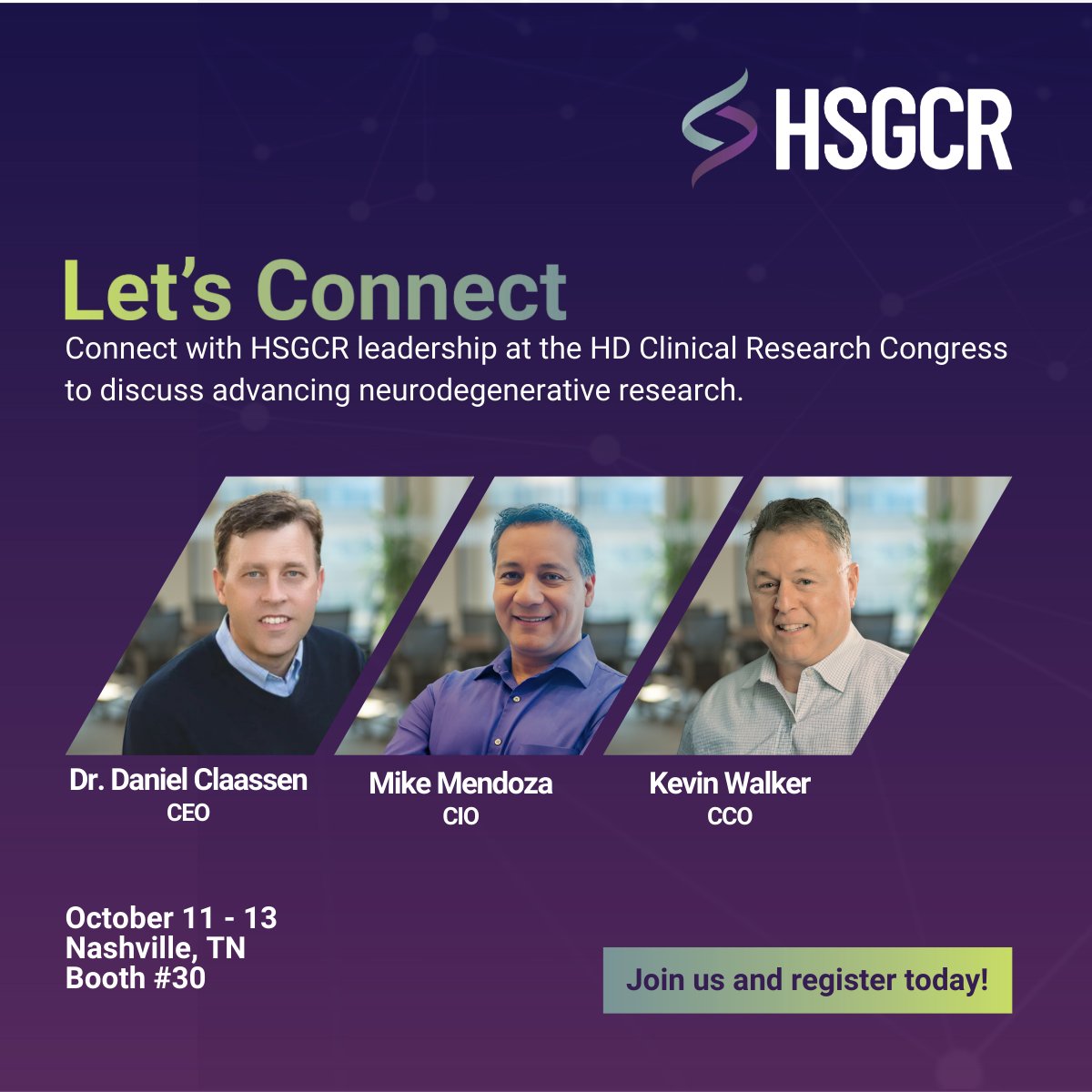 HSGCR is one of our many valued exhibitors this year at the #HDCongress2025. Be sure to visit the exhibit hall to connect with HD advocates, industry leaders, and innovators making an impact in HD.