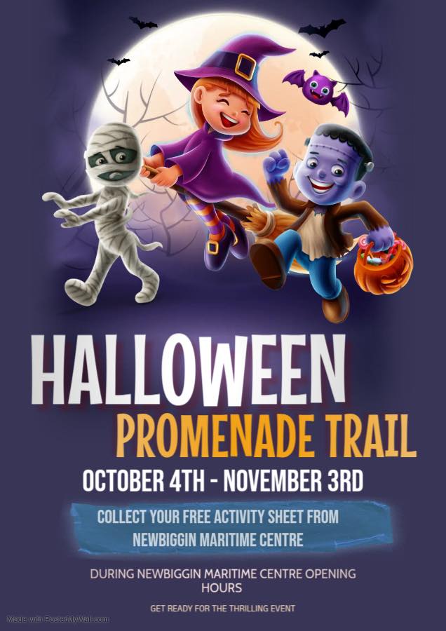 𝗥𝗲𝗮𝗱𝘆 𝗳𝗼𝗿 𝗮 𝘀𝗽𝗼𝗼𝗸𝘆 𝗮𝗱𝘃𝗲𝗻𝘁𝘂𝗿𝗲 𝘁𝗵𝗶𝘀 𝗛𝗮𝗹𝗹𝗼𝘄𝗲𝗲𝗻? 
Visit Newbiggin Maritime Centre between 𝟰𝘁𝗵 𝗢𝗰𝘁𝗼𝗯𝗲𝗿 𝗮𝗻𝗱 𝟯𝗿𝗱 𝗡𝗼𝘃𝗲𝗺𝗯𝗲𝗿 to collect a 𝗙𝗥𝗘𝗘 activity sheet during their opening hours only.
#newbiggin #spooky