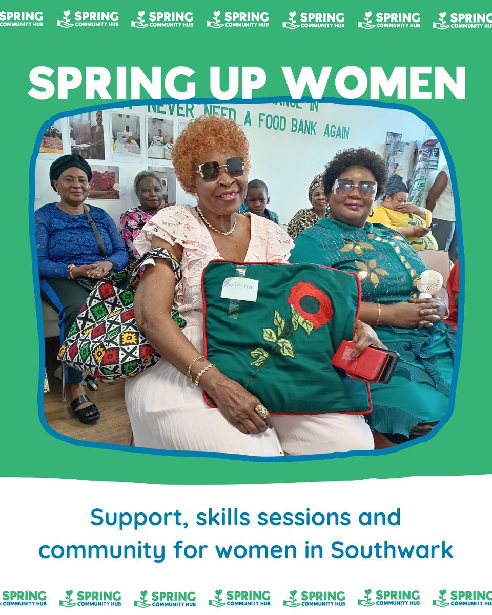 SpringCommHub's tweet image. 🌸 Spring Up Women
Spring Up Women offers a range of sessions for women who access our services, including self-defence, sewing, parenting, wellbeing, and more.
📍 Sessions held at our Vestry Road hub, Camberwell
🔗 springcommunityhub.org.uk/spring-up-women