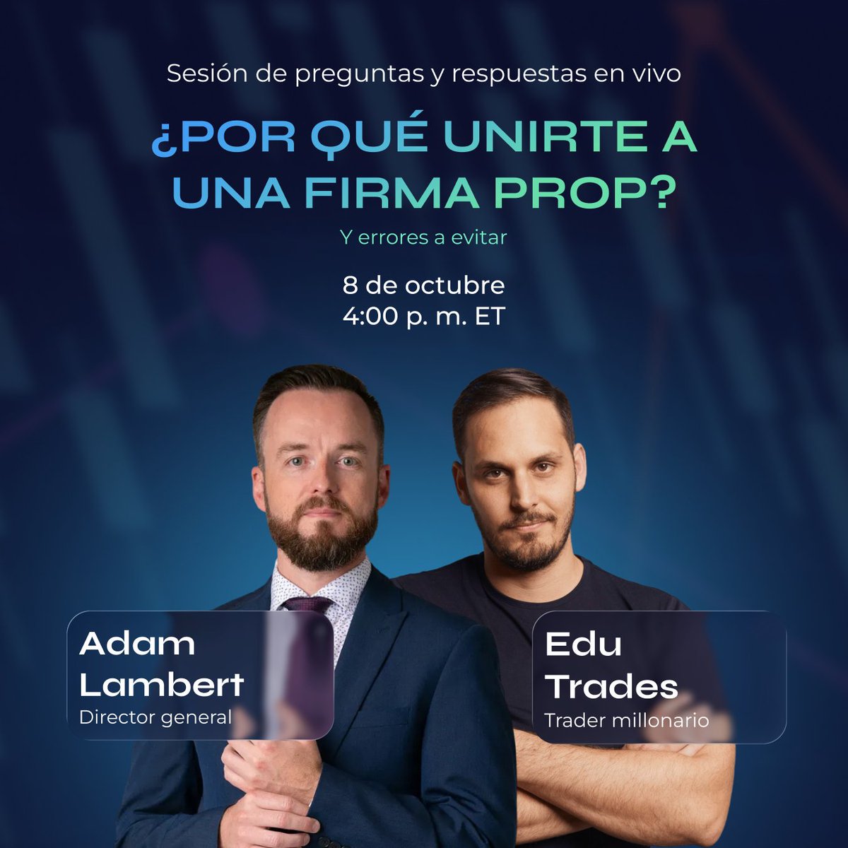 Zimtra (@zimtratrading) on Twitter photo ¿Quieres hacer day trading con acciones de EE. UU. de la manera correcta?
Únete al trader millonario @edu_Trades y a Adam Lambert en un webinar gratuito.
✅ Cómo Edu ganó más de $2M operando small caps
✅ Cómo Zimtra da ventaja a las personas que operan
✅ Cómo deberían empezar ¿Quieres hacer day trading con acciones de EE. UU. de la manera correcta?
Únete al trader millonario @edu_Trades y a Adam Lambert en un webinar gratuito.
✅ Cómo Edu ganó más de $2M operando small caps
✅ Cómo Zimtra da ventaja a las personas que operan
✅ Cómo deberían empezar