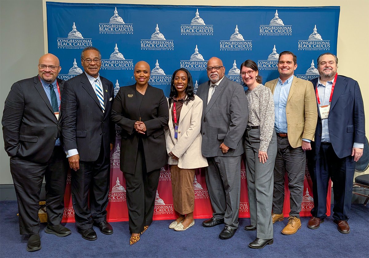 Yesterday, PHADA's <a href="/MWebbPHADA/">Michael Webb</a> participated in a roundtable <a href="/CBCFInc/">CBCF Inc.</a> hosted by <a href="/RepPressley/">Congresswoman Ayanna Pressley</a> and @RepCleaver. The roundtable discussed ways to expand and streamline affordable housing to continue serving low-income families. #ALC54