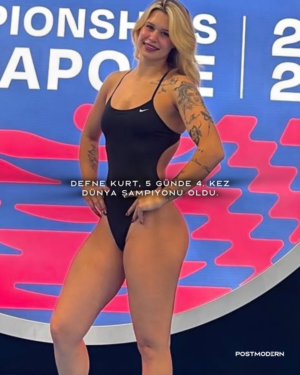 GURUR | 4. ALTIN MADALYA. Milli para yüzücümüz Defne Kurt, 5 günde 4. kez Dünya Şampiyonu oldu. ♥️

• 50m serbest stil,
• 100m kelebek,
• 100m serbest stil,
• 200m bireysel karışık.