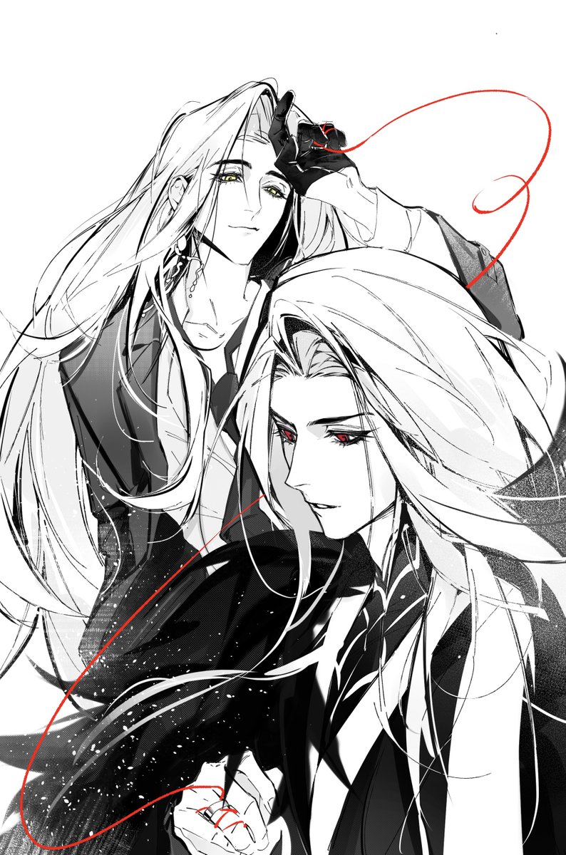 ermrrX's tweet photo. #代号鸢 #鸢嘉诩 

为我宝cpsp本子绘制的封面
AO3：LotusSink 《夜扫庭前雪》 https://t.co/o2AhmGkIcW