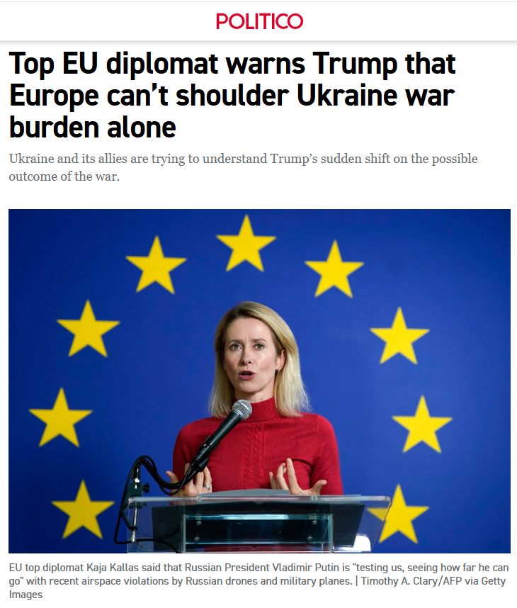 Those incurable romantics who believe that Europe can prevent Ukraine’s collapse without U.S. support should learn to read European politicians between the lines.