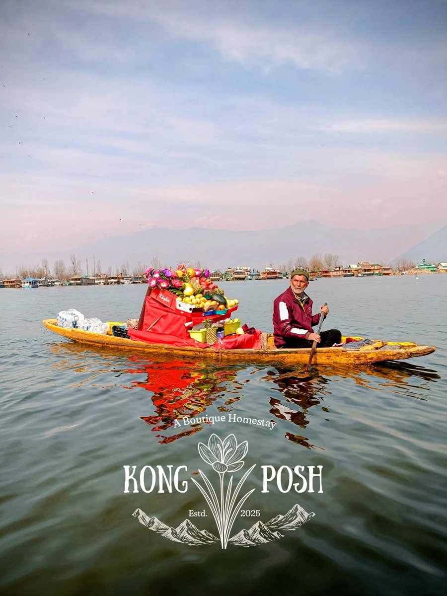 डल की लहरों पे तैरता है बाज़ार ए ख़्वाब,
नावों में बिकते हैं सब्ज़ भी और उम्मीदें भी।

#KongPosh #kashmir #kashmirtourism #dallake #srinagar <a href="/TheGuidingMonk/">The Guiding Monk Hospitality</a>