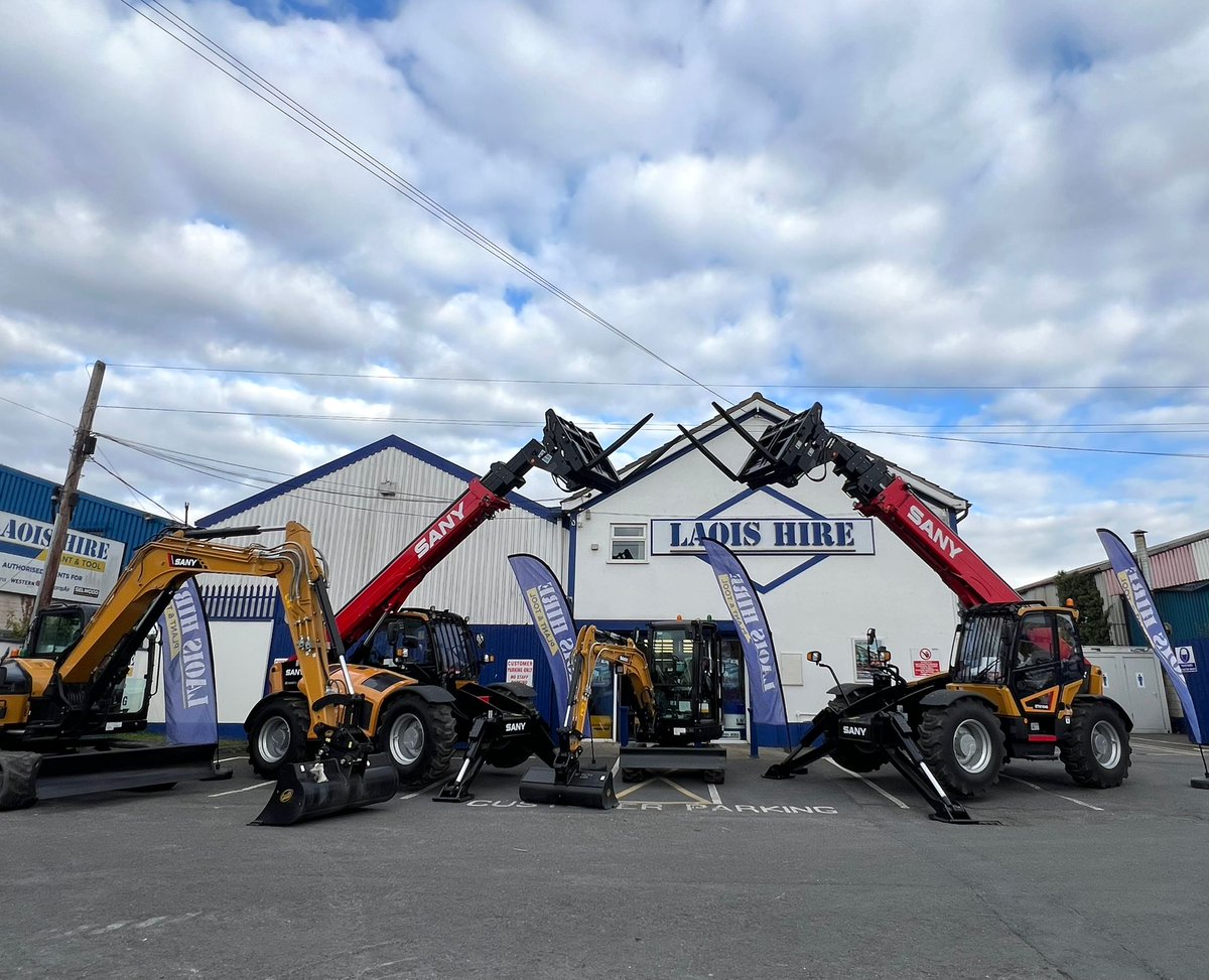 We are delighted and extremely grateful that another premium plant hirer, Laois Hire has chosen to invest in #SANY Group machinery for their operations in Ireland. 👍 

#planthire