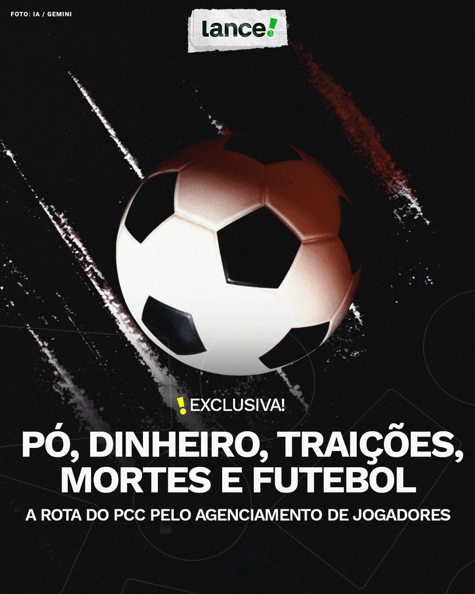 Como o PCC entrou no mundo do futebol.

O Lance! foi atrás das informações e trouxe com detalhes todo o imbróglio entre a maior facção do Brasil e o agenciamento de jogadores.

📲Confira a investigação completa: lance.top/t0nk8