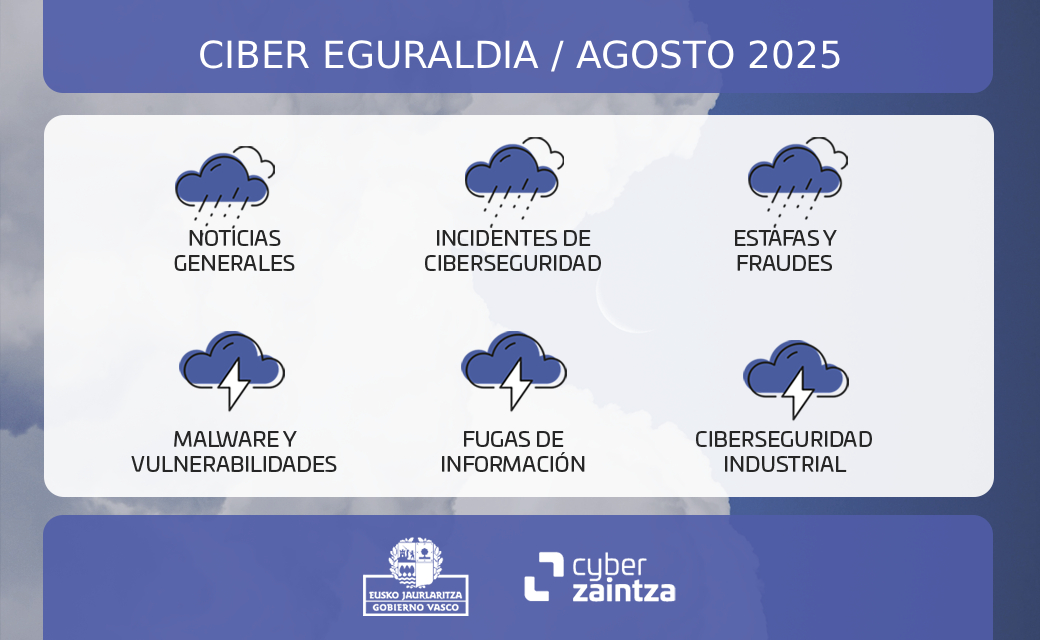 #CiberEguraldia | Por fin parece que vuelve a brillar el sol, al menos por unos días. En los últimos meses la #ciberseguridad ha estado igual de tormentosa que el tiempo. ⛈️

📩 Descúbrelo en nuestro boletín de noticias, #vulnerabilidades e información ▶️ ow.ly/jqa150X2MME