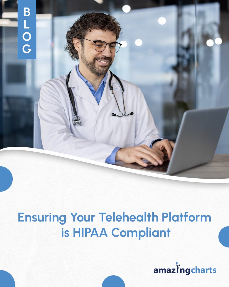 AmazingCharts's tweet image. HIPAA compliance in telehealth isn’t optional. ✅ Protect patient privacy, avoid costly mistakes &amp;amp; choose the right tech for secure virtual care.

👉 hubs.ly/Q03KLd6_0

#Telehealth #HIPAA #HealthcareTech #PatientCare