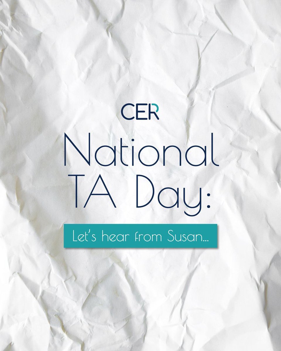 CEREducation's tweet image. ✨Happy #NationalTADay!✨

Today we celebrate the amazing TAs who bring care, energy &amp;amp; ambition to classrooms every day. 💙

Hear from Susan &amp;amp; start your own journey with CER 👉 tinyurl.com/2rw3p5su

#CER #TeachingAssistantJobs