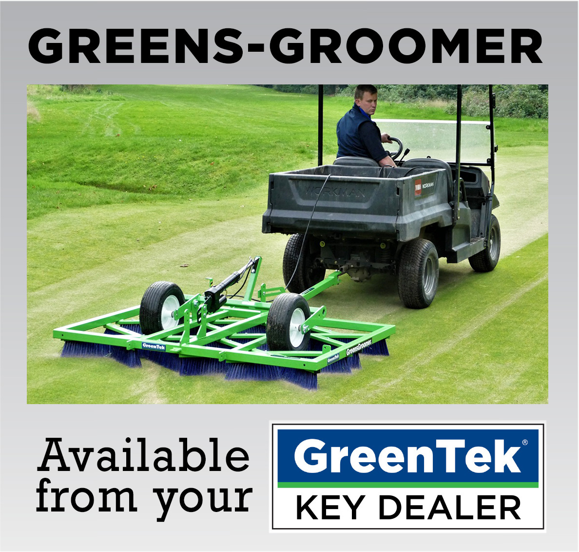 GreenTekGroup's tweet photo. The GreenTek Greens-Groomer's zig-zag brushes are superbly effective at working-in topdressing sand, grooming the turf for a cleaner cut.

https://t.co/YgFDkqH0Ft

#GreenTek #greenkeepers #turfmanagement #turfgrassmanagement #golfcourse #agronomy #TurfCare #GolfCourseMaintenance https://t.co/Vydvhs8pfH