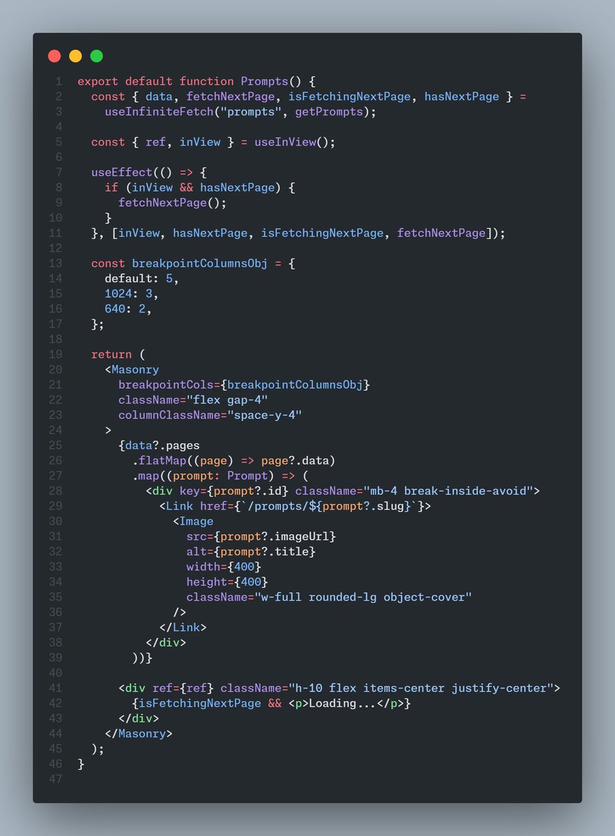 cachedali's tweet image. Tried using React Query prefetch on server in Next.js. Thought it wouldn’t matter, but the UI feels smoother when data is ready before hydration. Fetch time is the same, but content shows up almost instantly after refresh.
#NextJS #ReactQuery #webdeveloper #webdev #100DaysOfCode