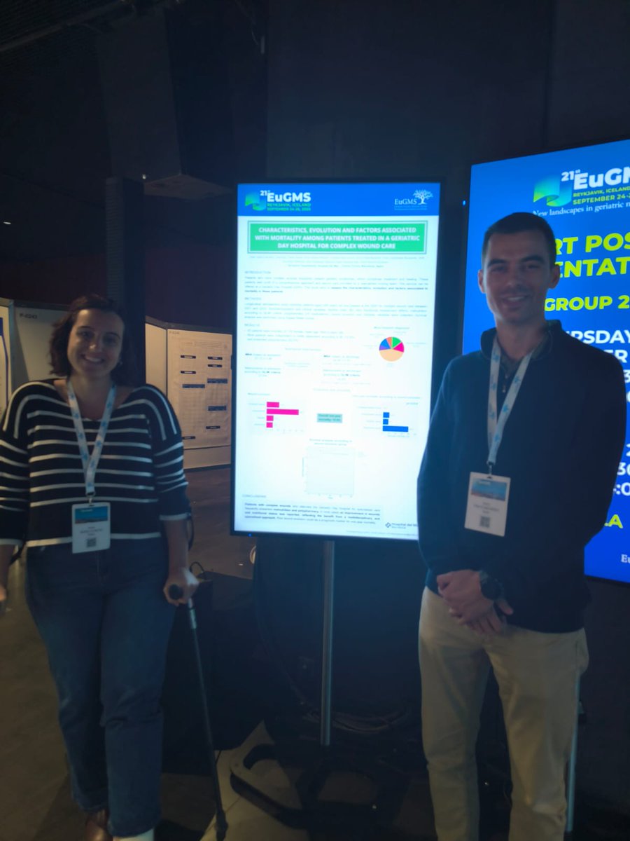 🔷️ Continuem el 21è Congrés #eugmsreykjavik2025 <a href="/EuGMSSociety/">EuGMS - European Geriatric Medicine Society</a> on hi hem presentats varis pòsters amb els resultats dels projectes d'aquest últim any.

#geriatrics