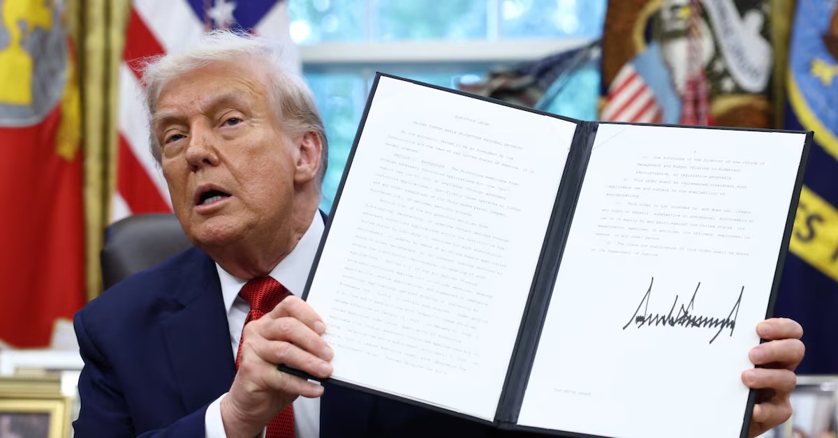 Trump Signs Order Declaring TikTok Sale Ready, Valuing It At $14 Billion