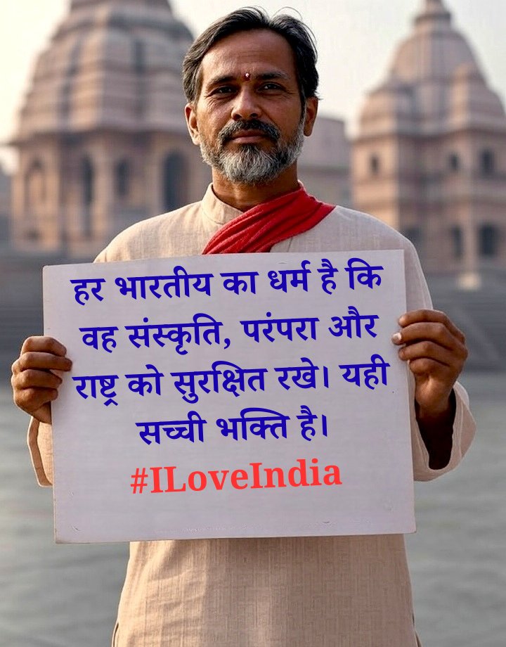 vhpbrajprant's tweet image. भारत का Genz राष्ट्रभक्त है
#ILoveIndia
