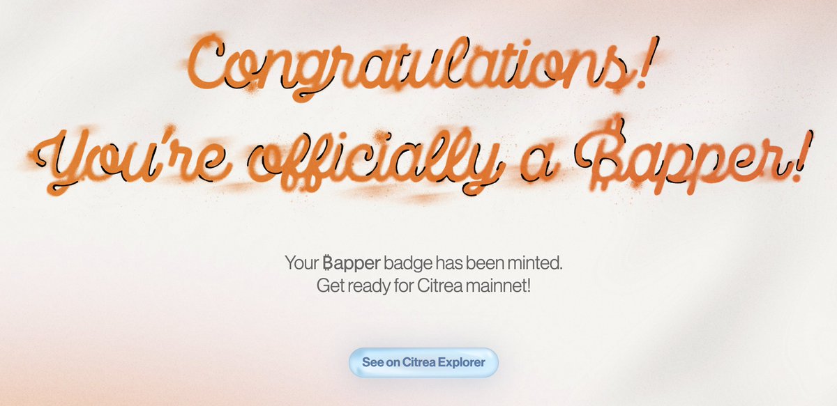 I'm ready for Citrea mainnet <a href="/citrea_xyz/">Citrea</a>