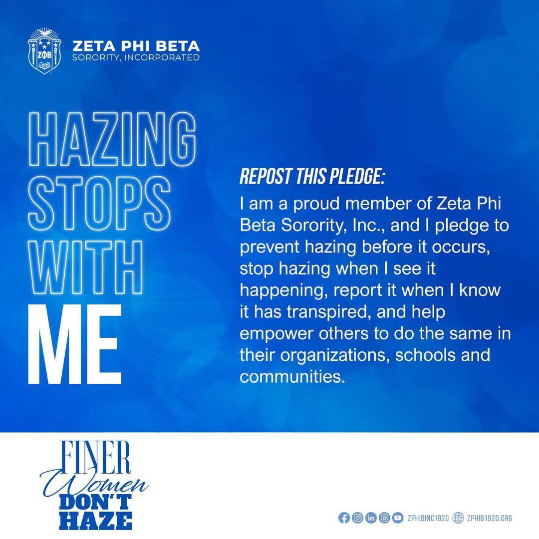 ZetasofGastonia's tweet image. 🖊️Take the Pledge. Take a Stand.
📸 Screenshot this pledge 📝 Sign your name 📲 Post it and tag 3 Sorors to do the same

One voice becomes many. One stand becomes a movement. Let’s show the world what #FWDH truly looks like.

#zetaphibeta #zphib1920 #FinerWomenDontHaze