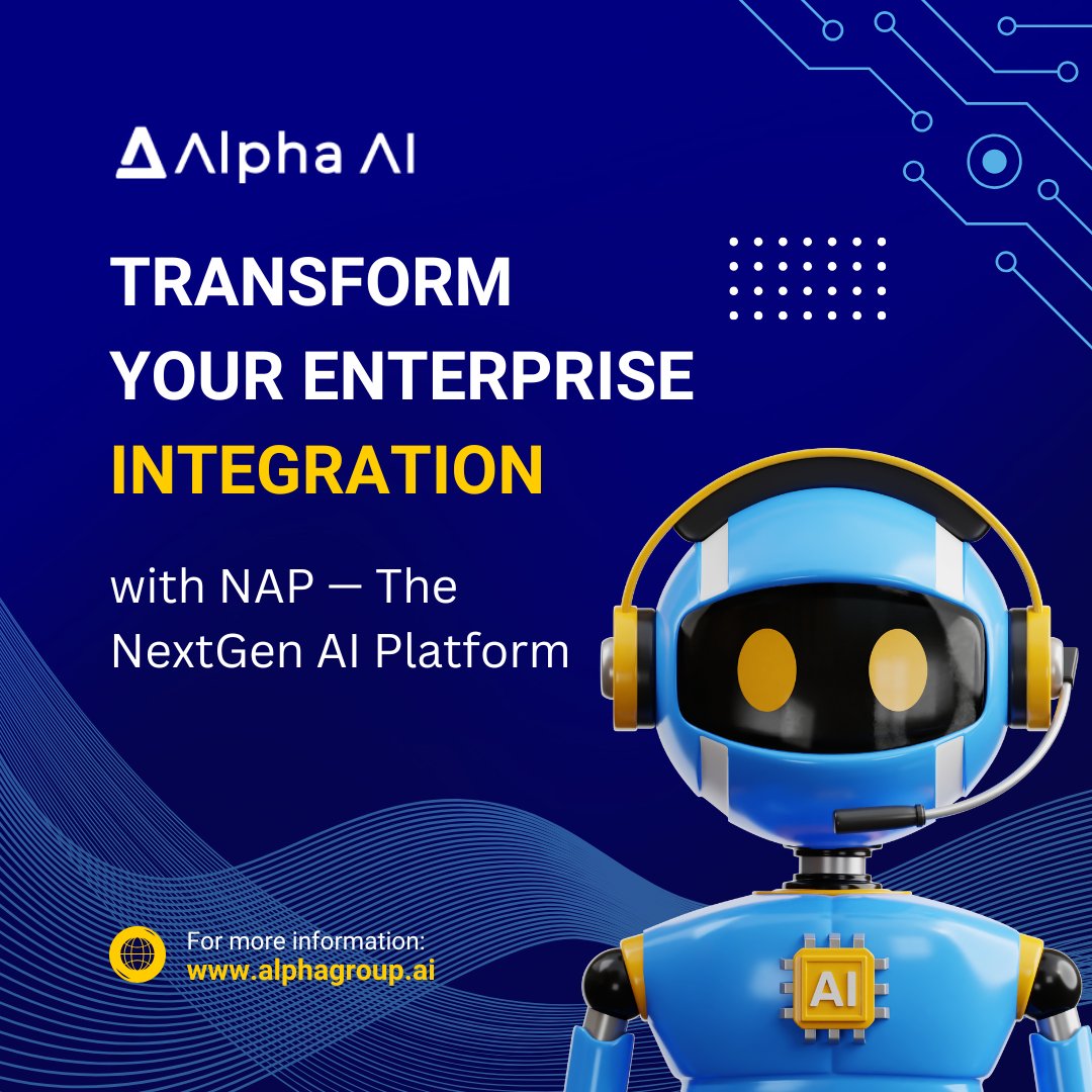 AlphaGroup_ai's tweet image. No code. No delays. Just intelligent integration.

With AlphaGroup.ai’s NAP you get:

✅ AI auto-mapping
✅ Real-time sync
✅ Drag-and-drop workflows
✅ Auto docs &amp;amp; QA

See how it works → alphagroup.ai/nap-platform
#NoCode #AI #Integration #AlphaGroupAI